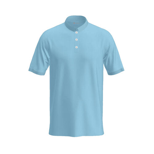 Polo de golf manches courtes homme WW500 bleu ciel