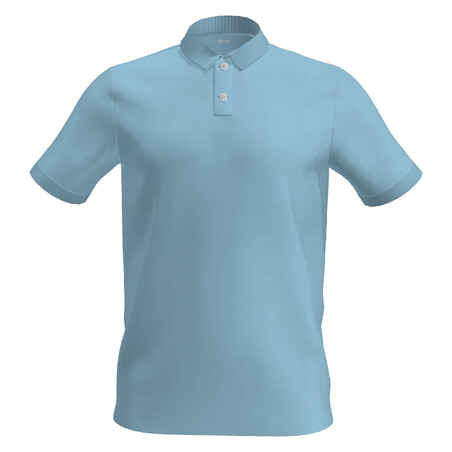 Men's golf cotton short-sleeved polo shirt - MW500 Sky blue