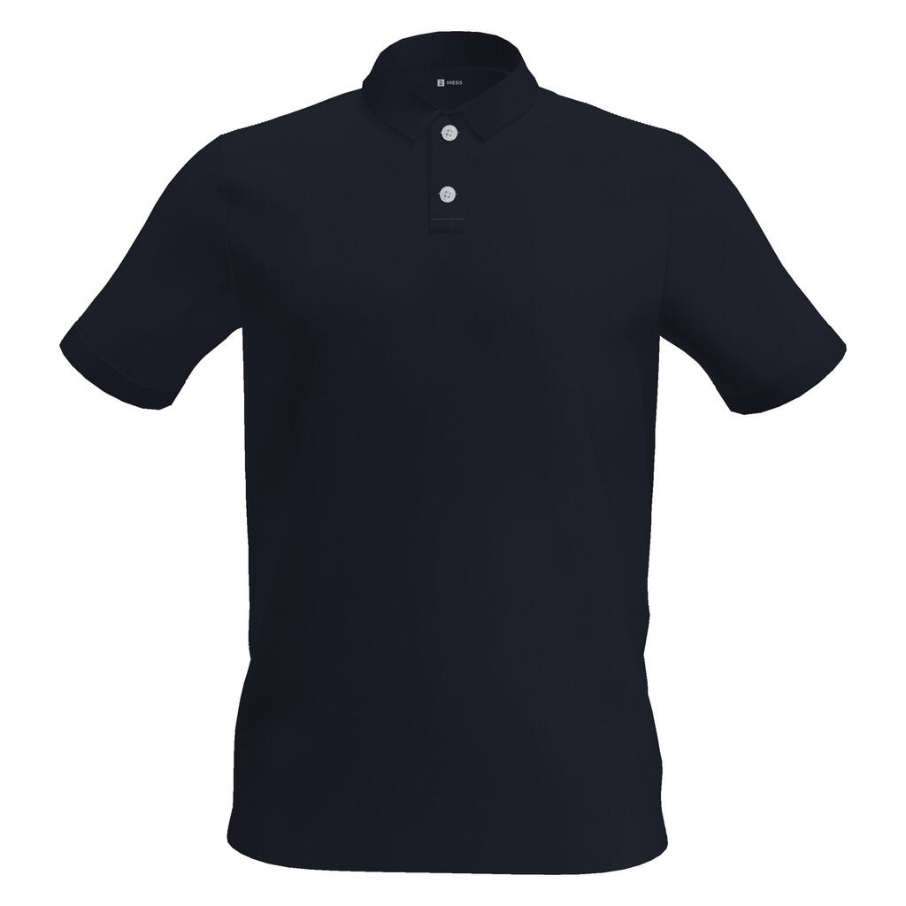 Men's golf cotton short-sleeved polo shirt - MW500 Forest green