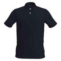 Men's golf cotton short-sleeved polo shirt - MW500 Navy blue