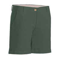 Women's golf cotton chino shorts - MW500 green