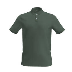 Men's golf cotton short-sleeved polo shirt - MW500 Green