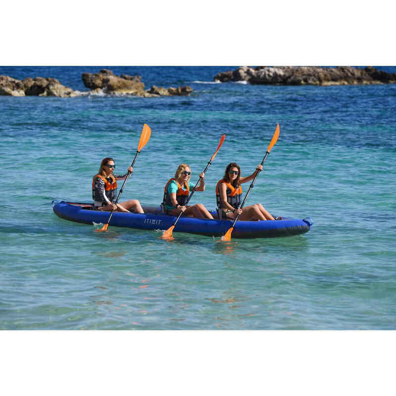 Kayak Canoa Hinchable Travesía X100+ 4 Plazas