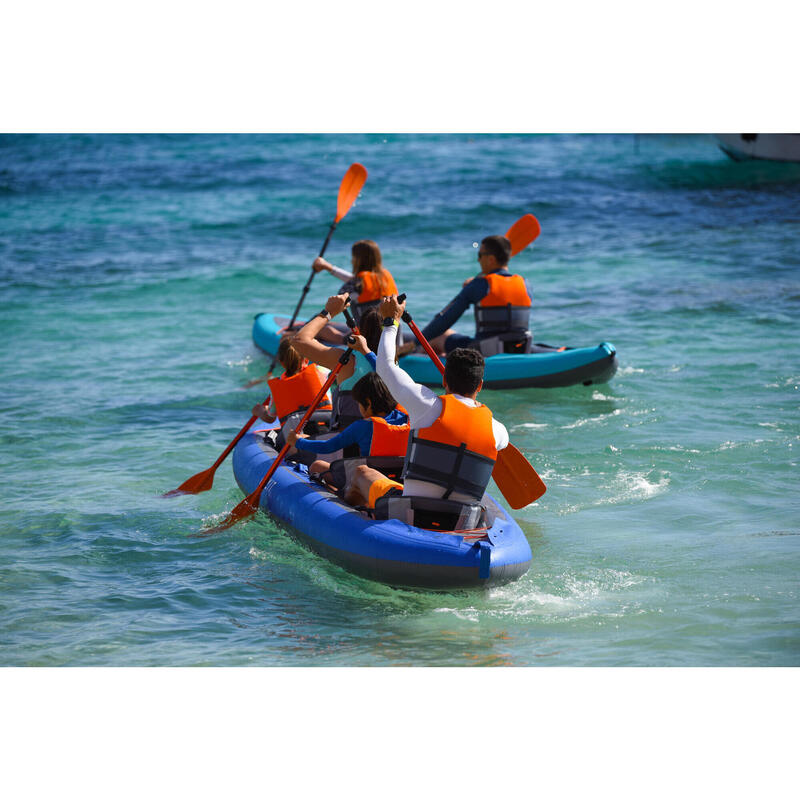 Canoa Kayak insuflável 4 lugares de passeio Fundo Alta Pressão - X100+