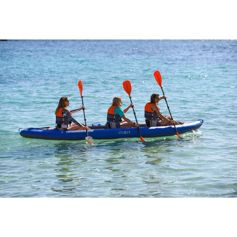 Kayak Canoa Hinchable Travesía X100+ 4 Plazas