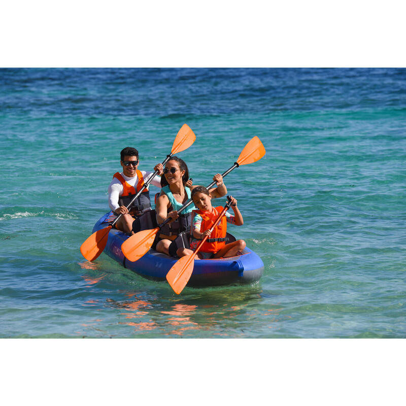 Kayak Canoa Hinchable Travesía X100+ 4 Plazas