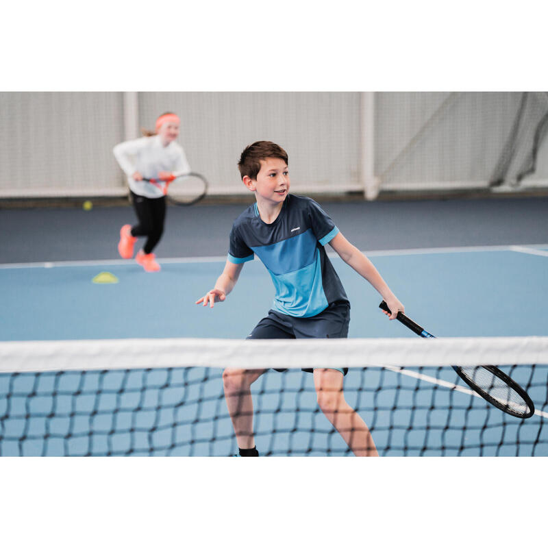 Tennisshirt voor jongens TTS Dry blauw