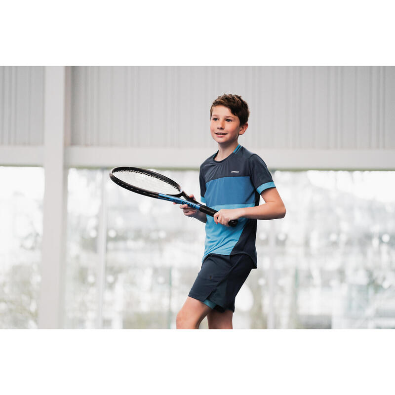 Tennisshirt voor jongens TTS Dry blauw