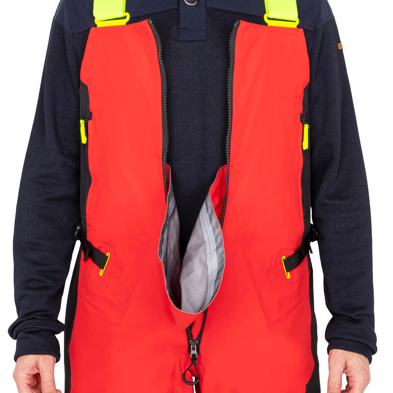 Jachtařské kalhoty s laclem Offshore 900 Open Dropseat pro dospělé