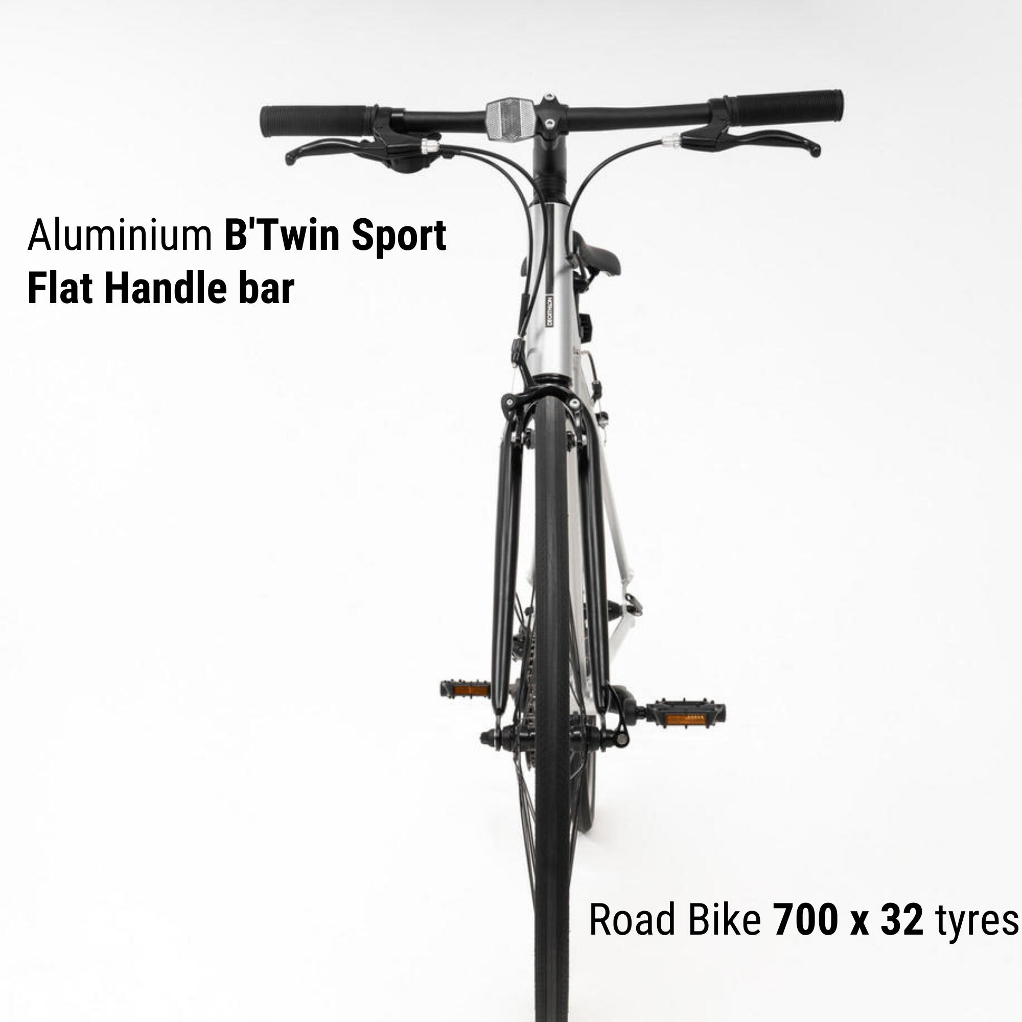 Adult Road Bike Triban RC 100 Flat Bar 