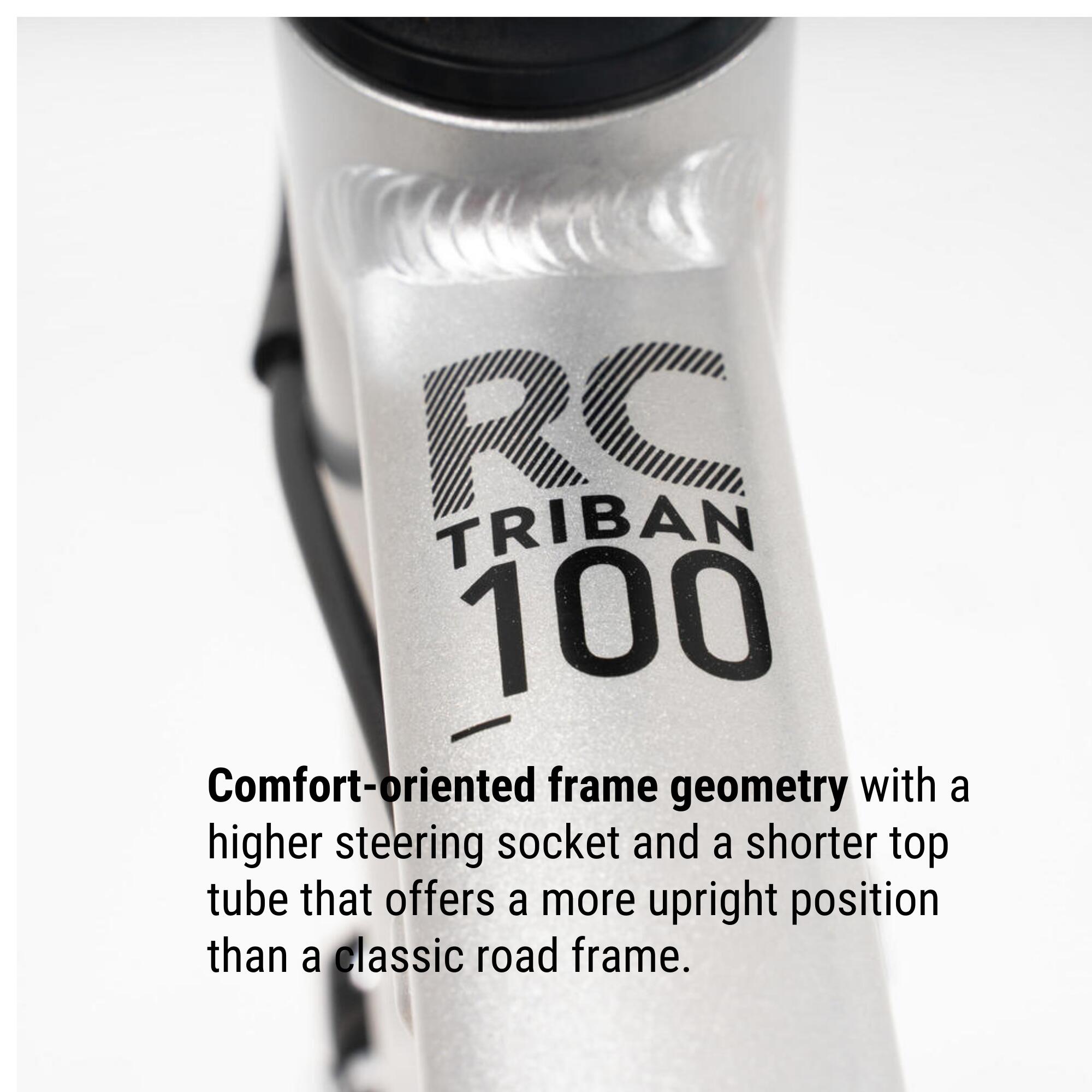 road cycle triban 100 flat bar
