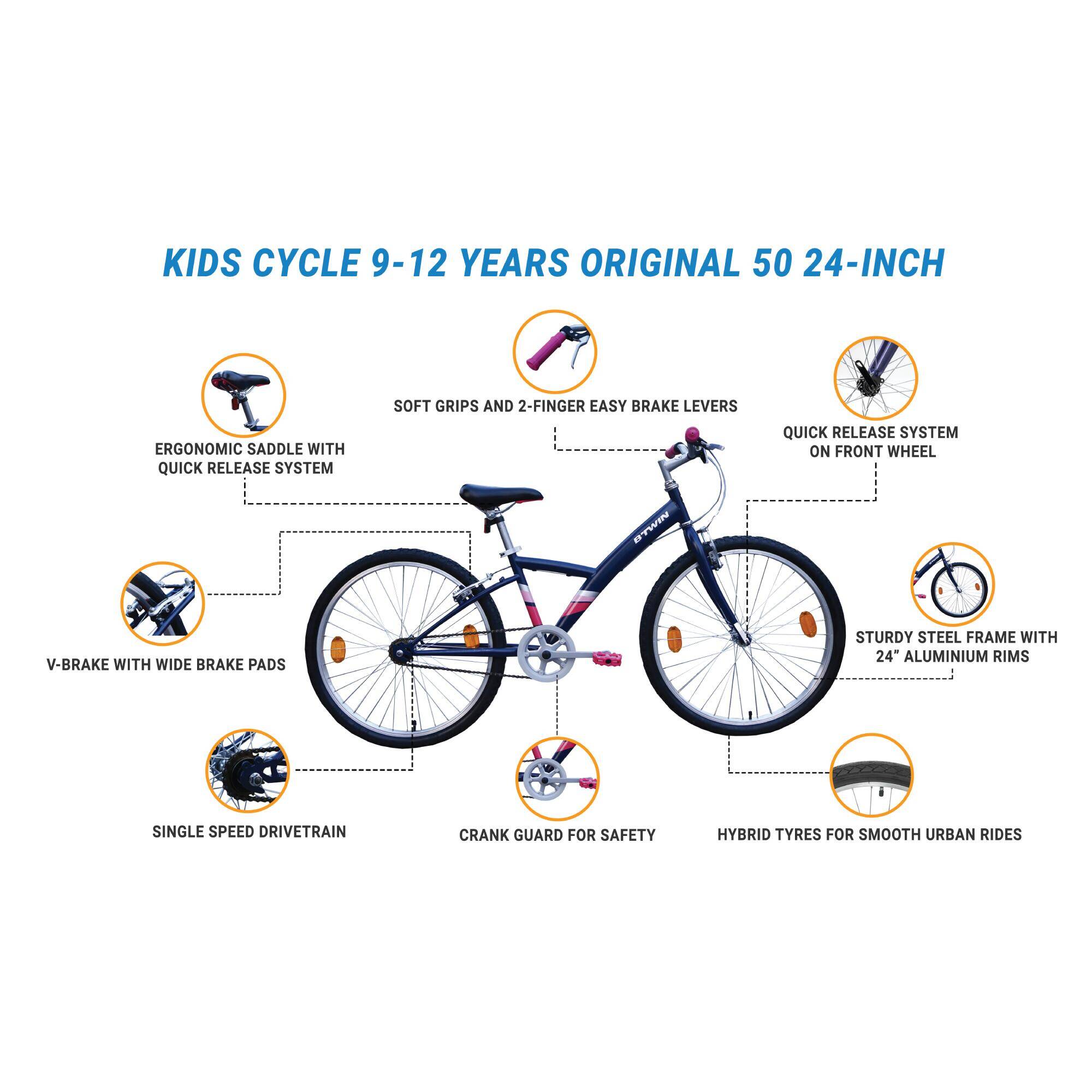 Kids Cycle 8 - 12 years (24 inch) - Original 50 -  3