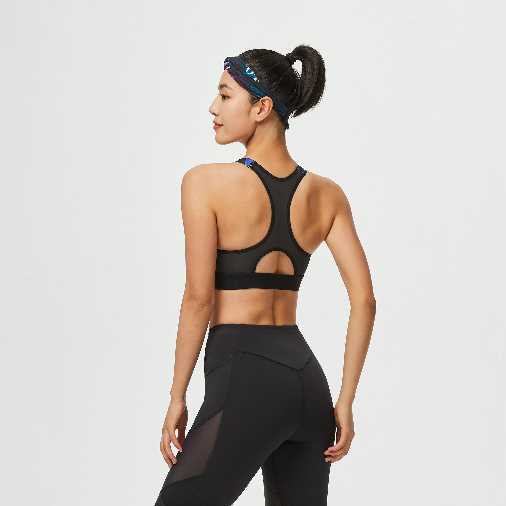Domyos By Decathlon Blue Abstract Printed Medium Support Sports Bra 8666337  Price in India, Full Specifications & Offers