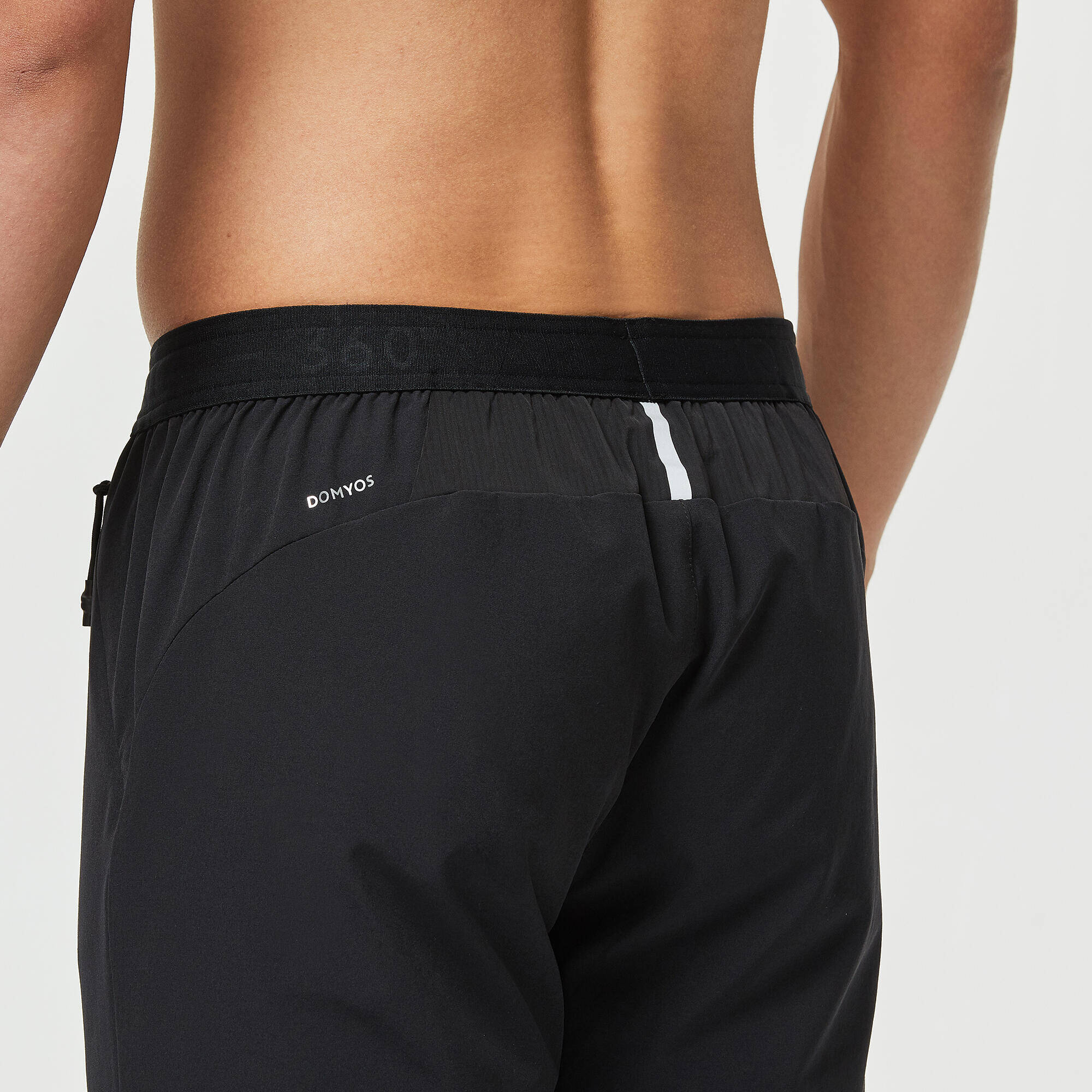 Men Gym Trackpant Joggers, Quick Dry, Stretchable, Zip Ankle Detailing - Black -  5