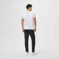Men's Breathable Slim-Fit Performance Fitness Bottoms - Solid Black