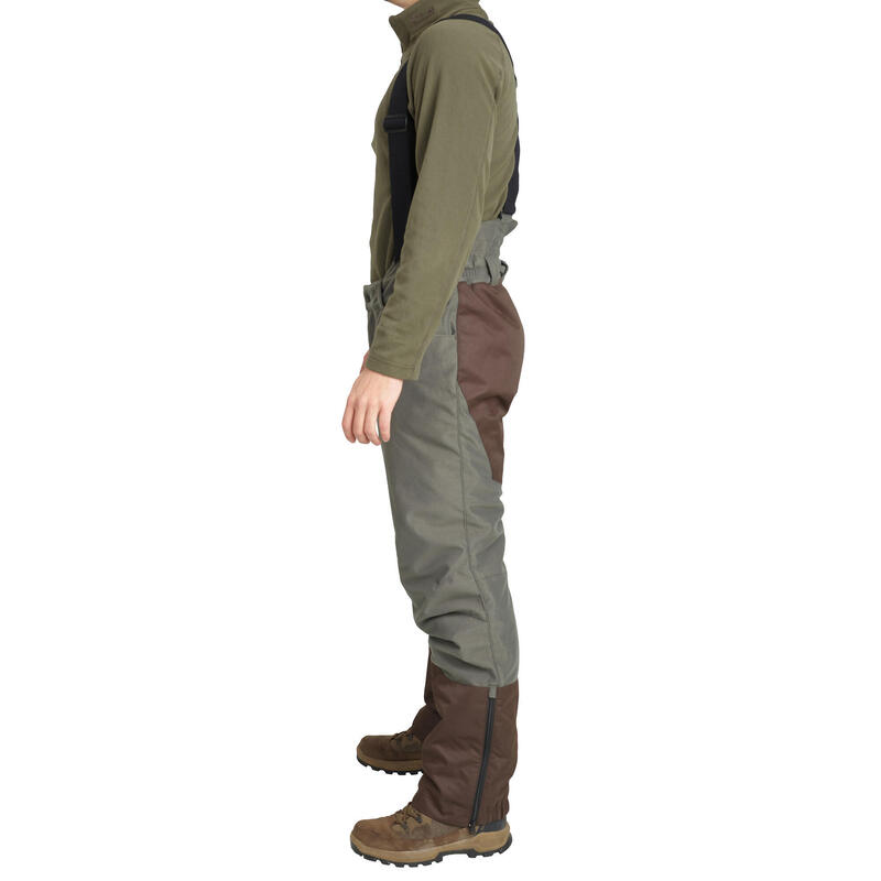 Pantalón Caza Solognac 100 Adulto Camuflaje Marismas Cálido Impermeable