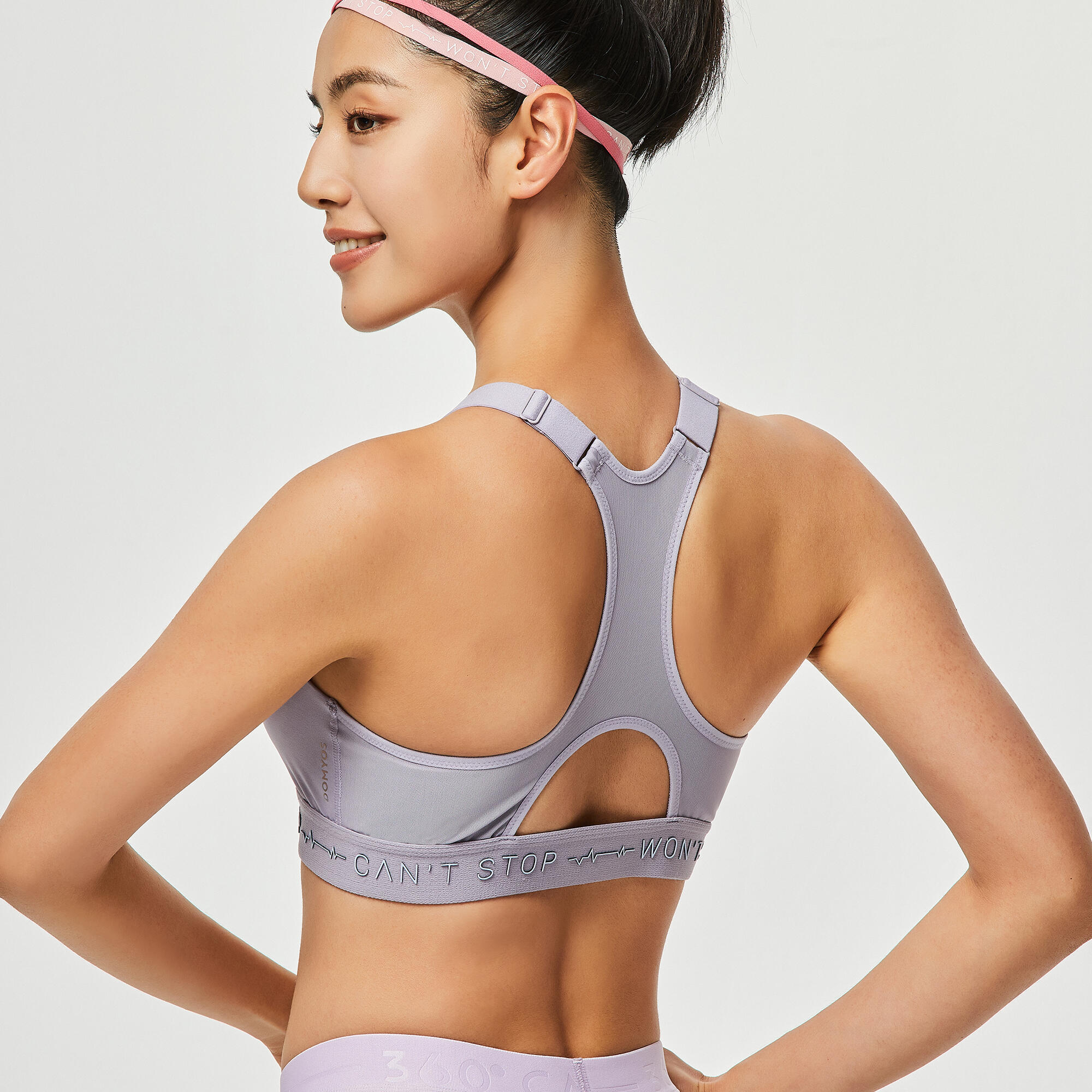 Women’s High-Support Zip-Up Sports Bra with Cups 2/9