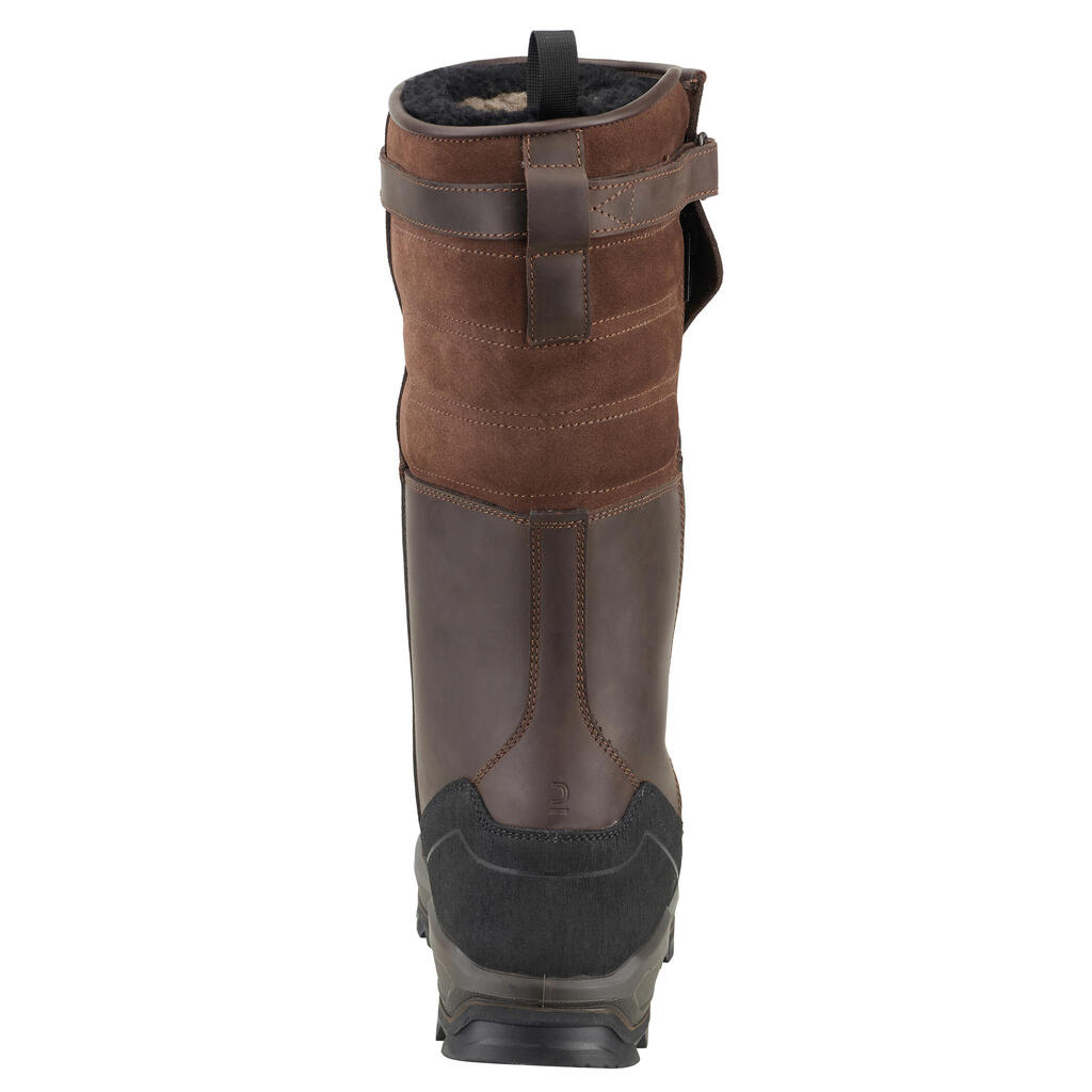 Hunting boots warm waterproof leather 900.