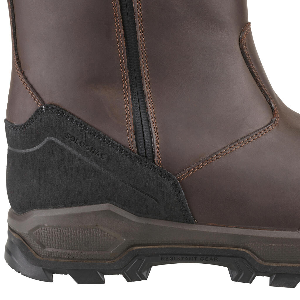 Jagdstiefel warm wasserdicht Leder 900