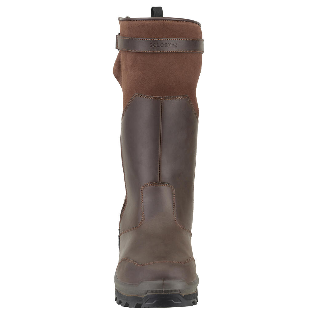 Hunting boots warm waterproof leather 900.