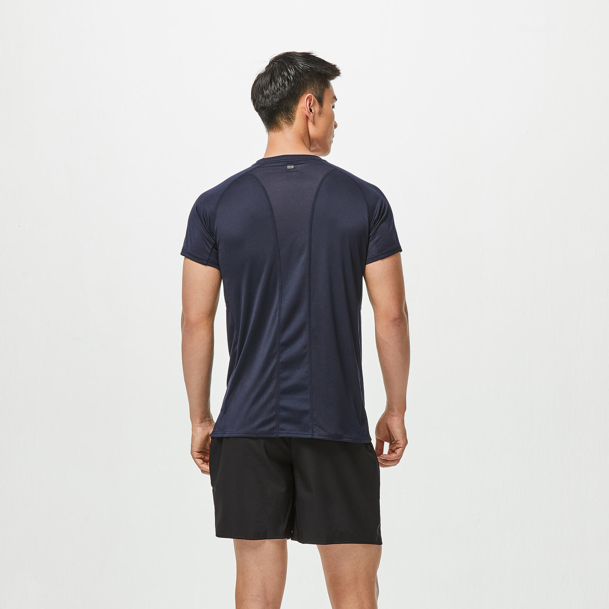 Short fitness pantalón corto chándal Hombre Domyos FST 100 negro 3/6