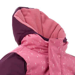 Baby Ski Jacket WARM LUGIKLIP - Purple and Pink