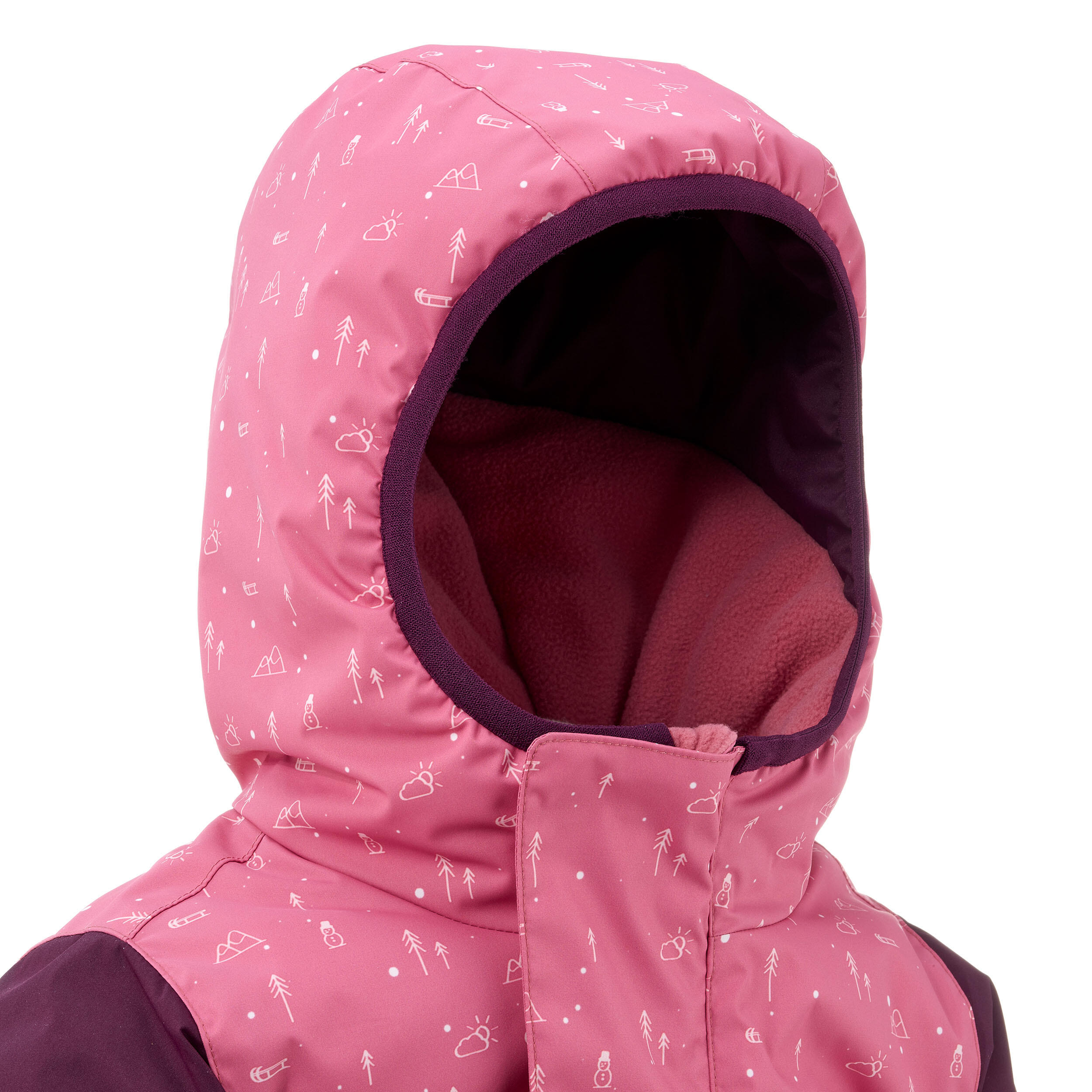 Manteau d’hiver enfant – Warm violet/rose - WEDZE