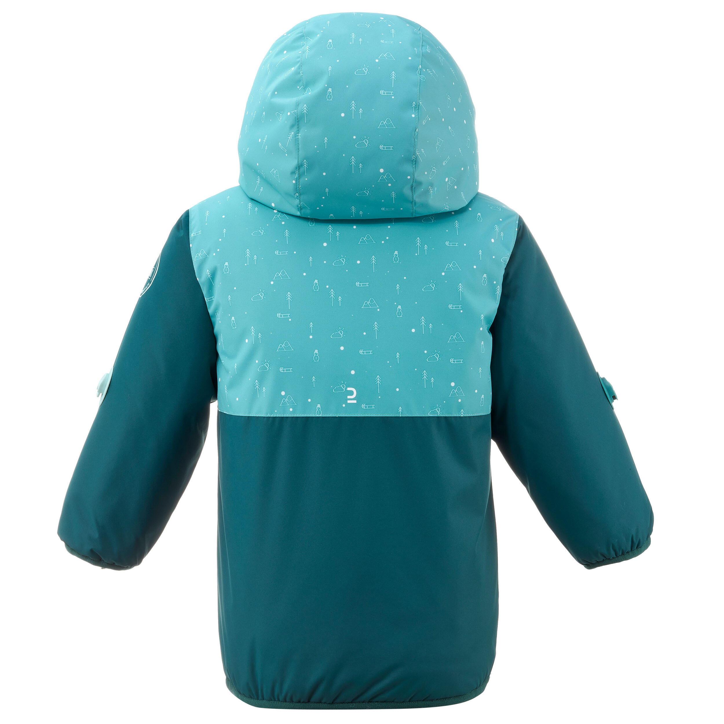 Manteau d'hiver enfant – 500 Warm turquoise - Turquoise, Vert - Wedze -  Décathlon