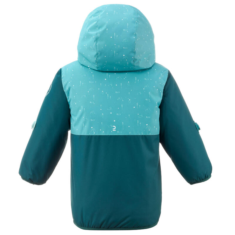 Ski-jas voor peuters 500 Warm Lugiklip turquoise