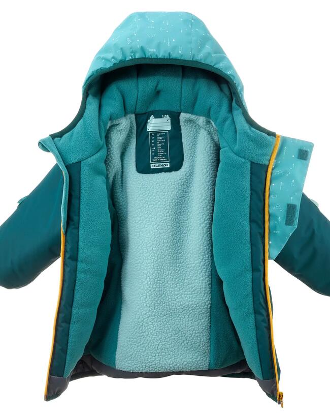 Baby Ski Jacket WARM LUGIKLIP - Turquoise