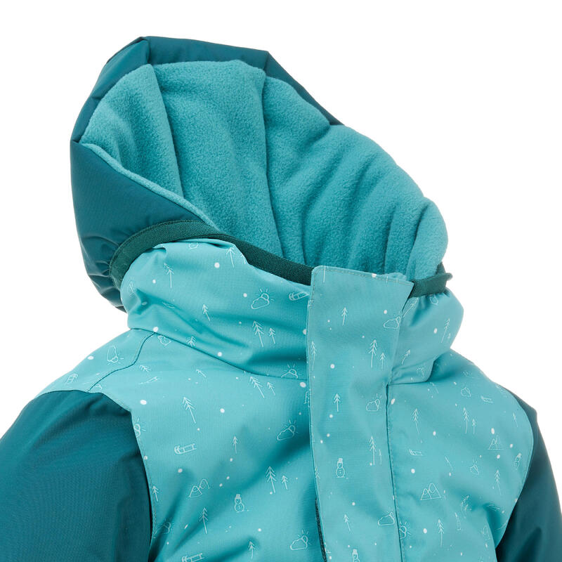 Veste ski bébé 500 warm - turquoise