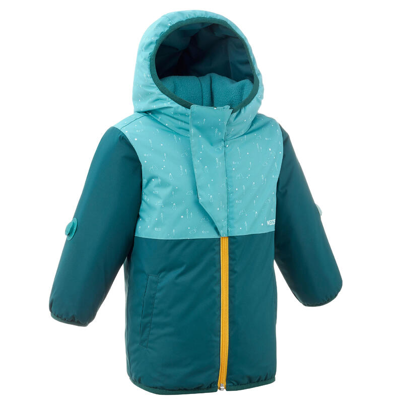 Dětská lyžařská bunda LUGIKLIP WARM pro nejmenší tyrkysová