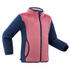Baby ski/sledge fleece jacket midwarm pink and blue