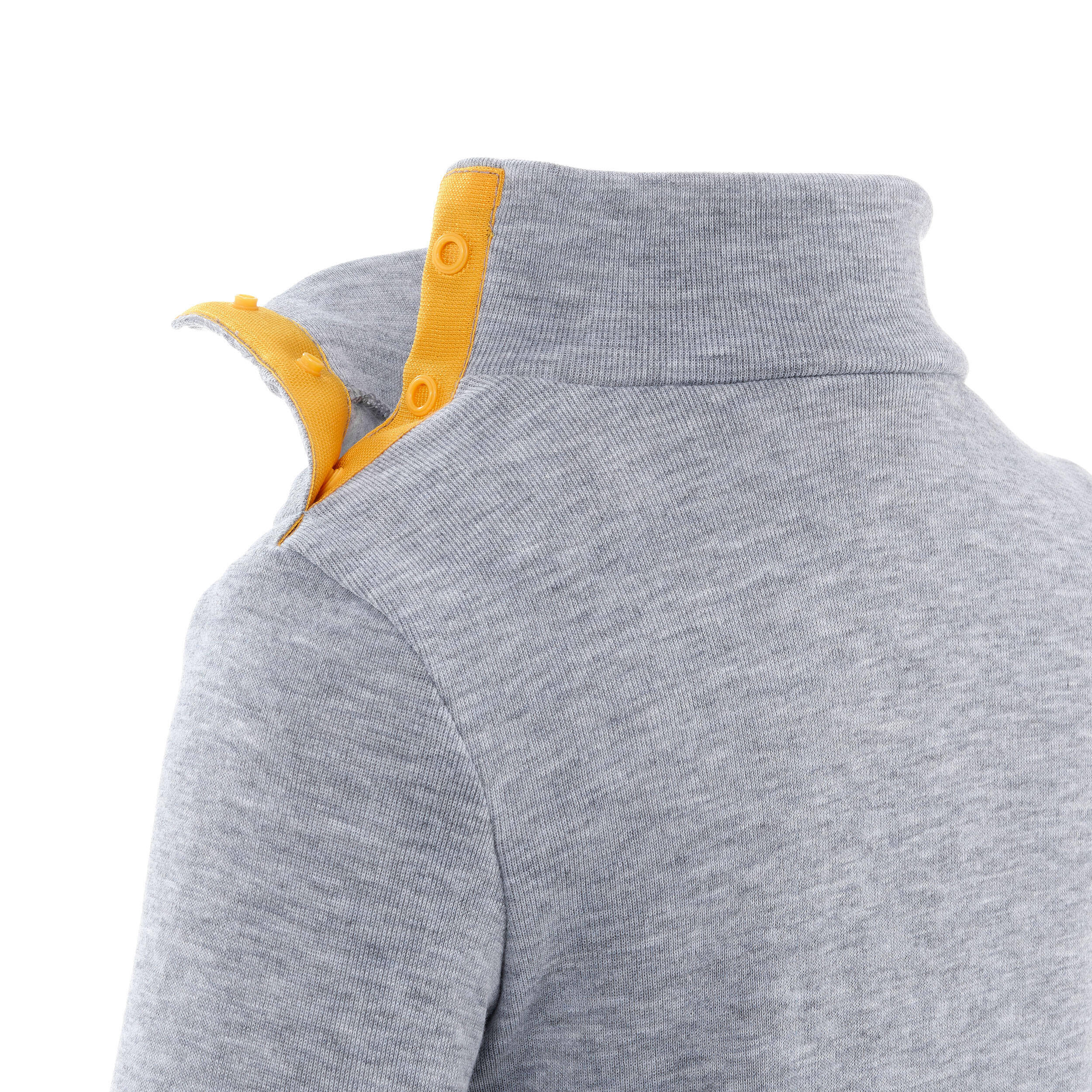 Base layer top, Baby ski first layer WARM grey -  3