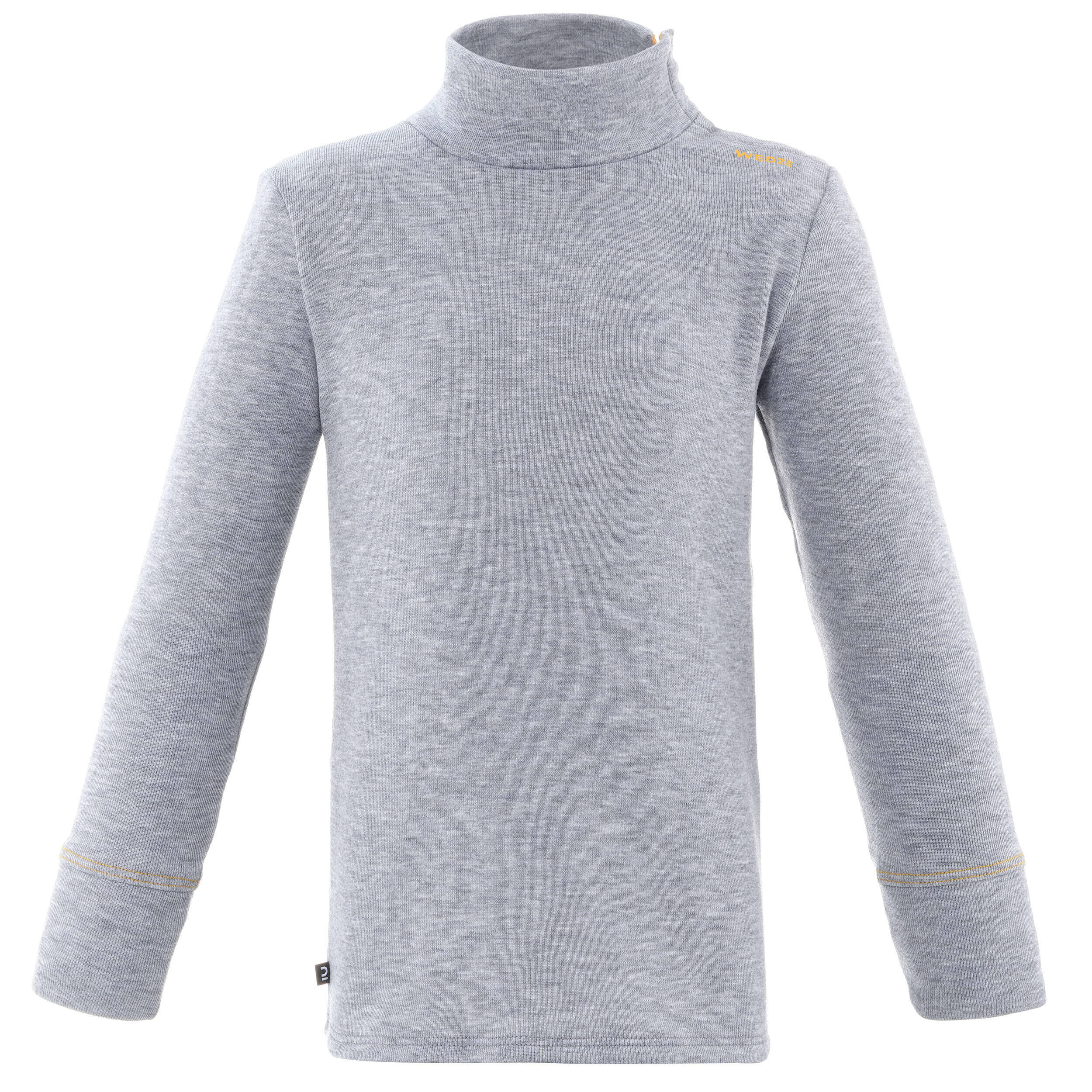 Base layer top, Baby ski first layer WARM grey -  4