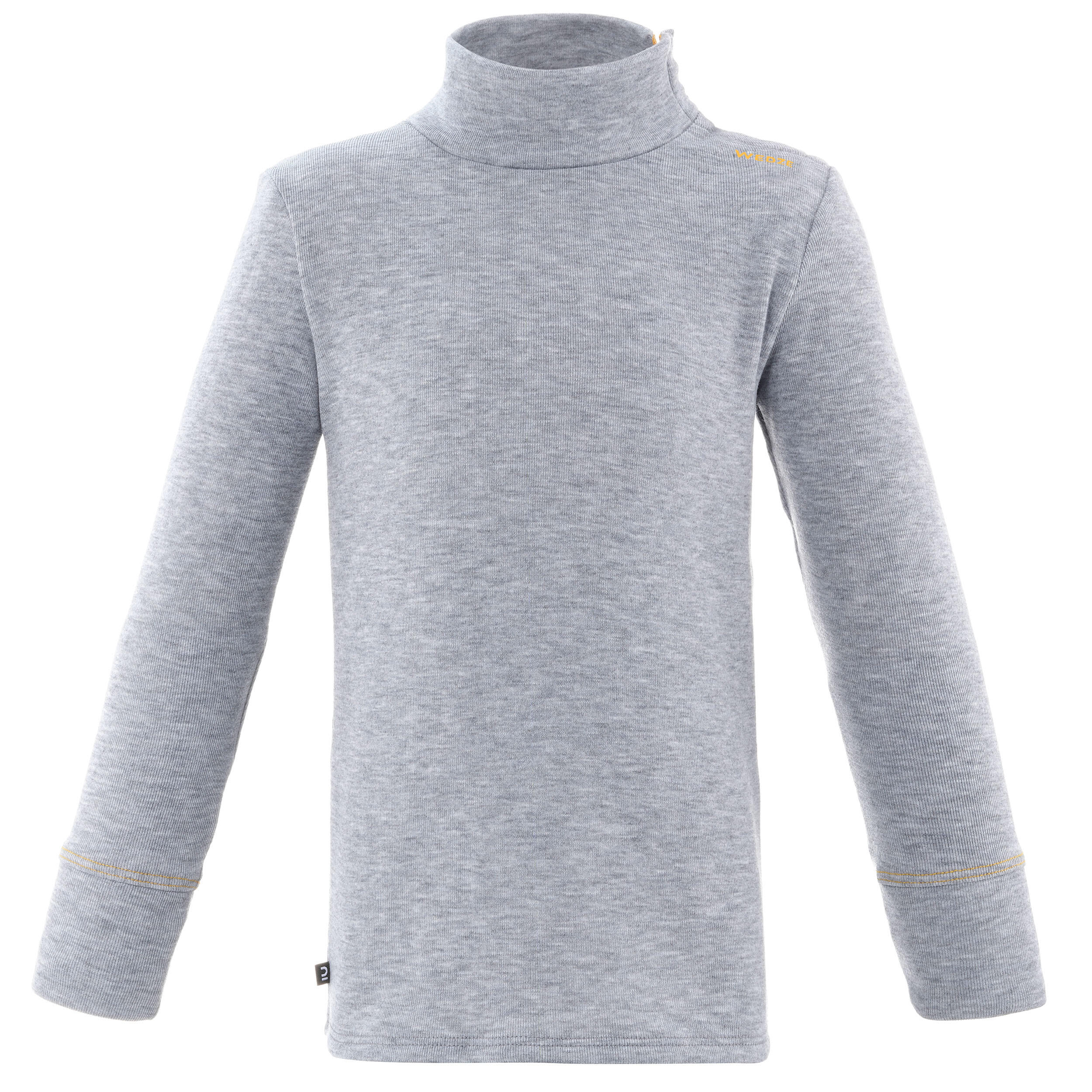 Kids' Base Layer Top - 100 Grey - LUGIK