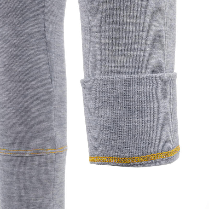 Pantalón térmico interior de esquí y nieve Bebés 1-3 años Wedze Warm gris