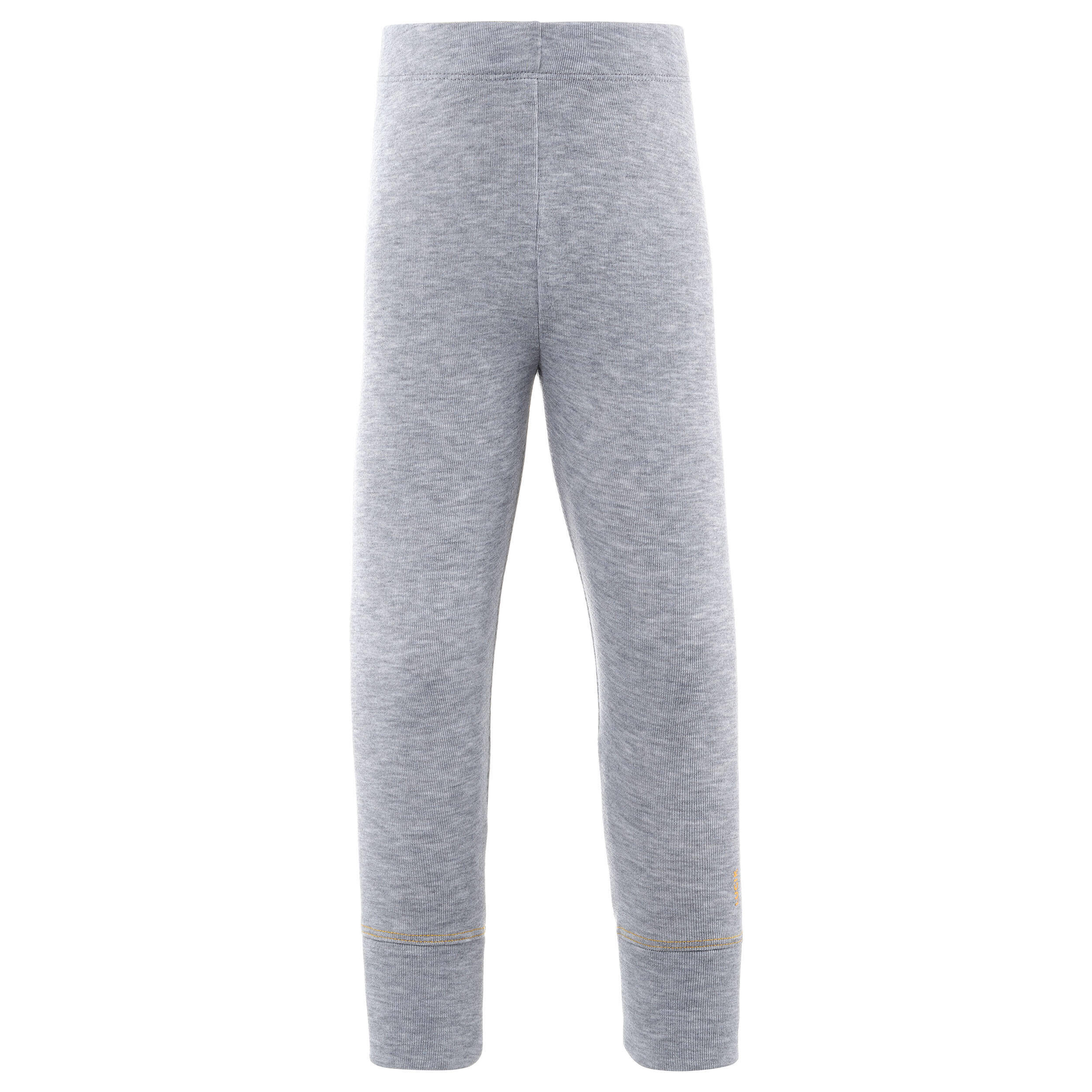 Base layer trousers, Baby ski leggings WARM grey -  3