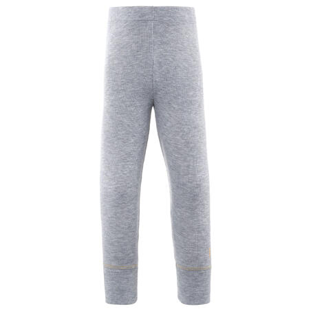 Base layer trousers, Baby ski leggings - WARM grey