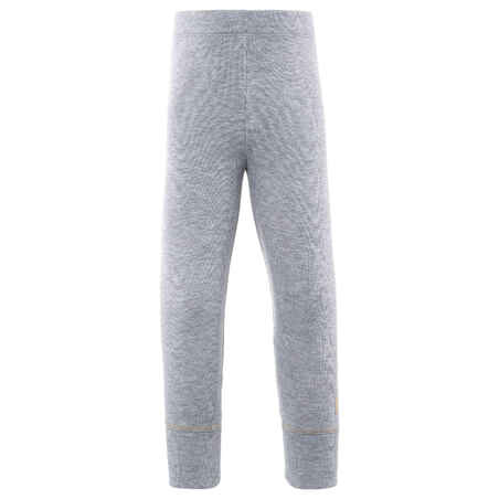 Pantalón térmico interior de esquí y nieve Bebés 1-3 años Wedze Warm gris