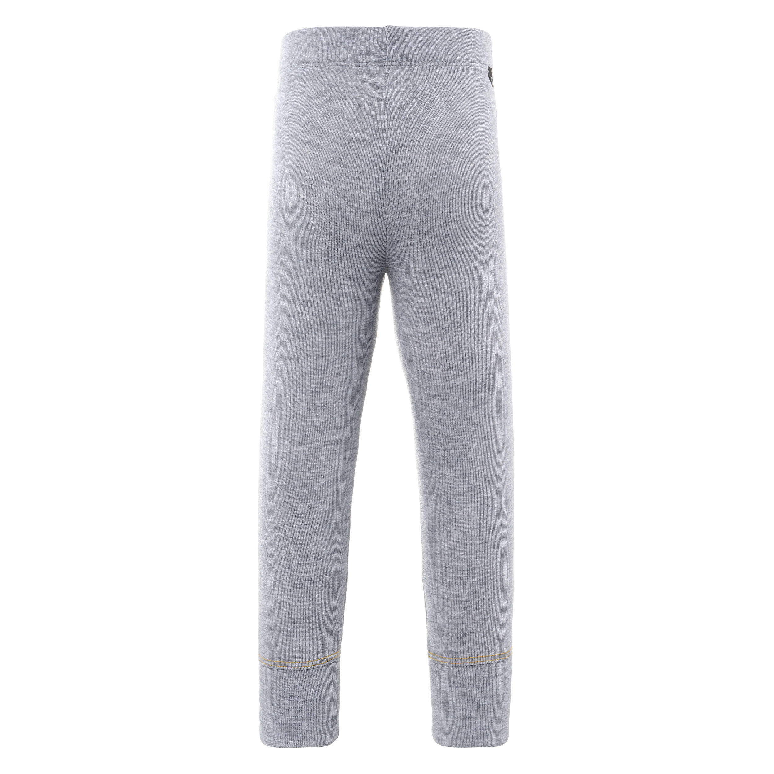Base layer trousers, Baby ski leggings WARM grey -  5