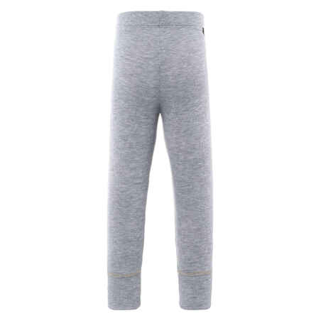 Pantalón térmico interior de esquí y nieve Bebés 1-3 años Wedze Warm gris