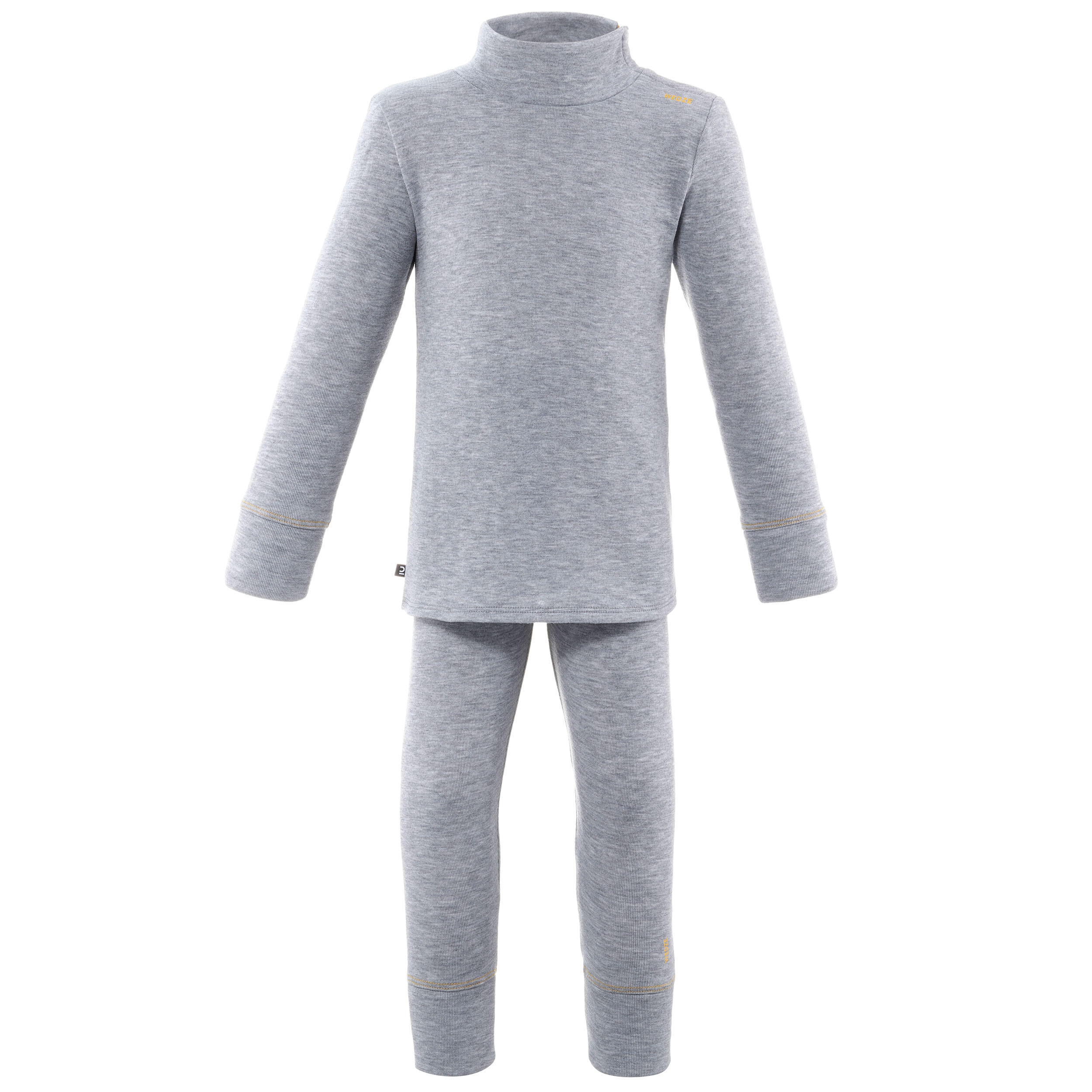 Base layer trousers, Baby ski leggings - WARM grey 9/10