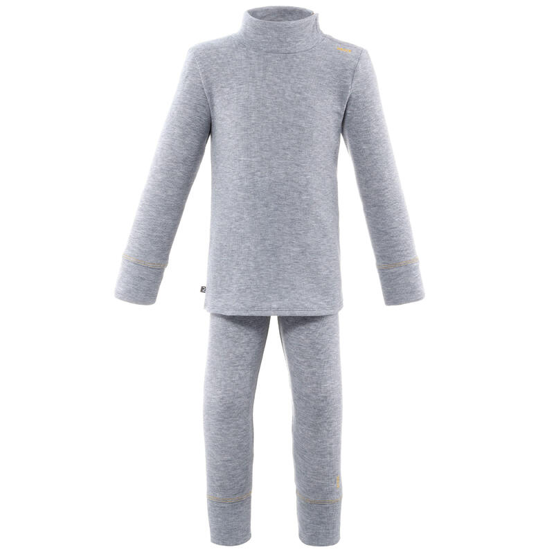 Skiunterwäsche Funktionsshirt Baby - Simple Warm grau