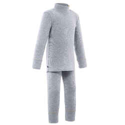 Base layer top, Baby ski first layer - WARM grey