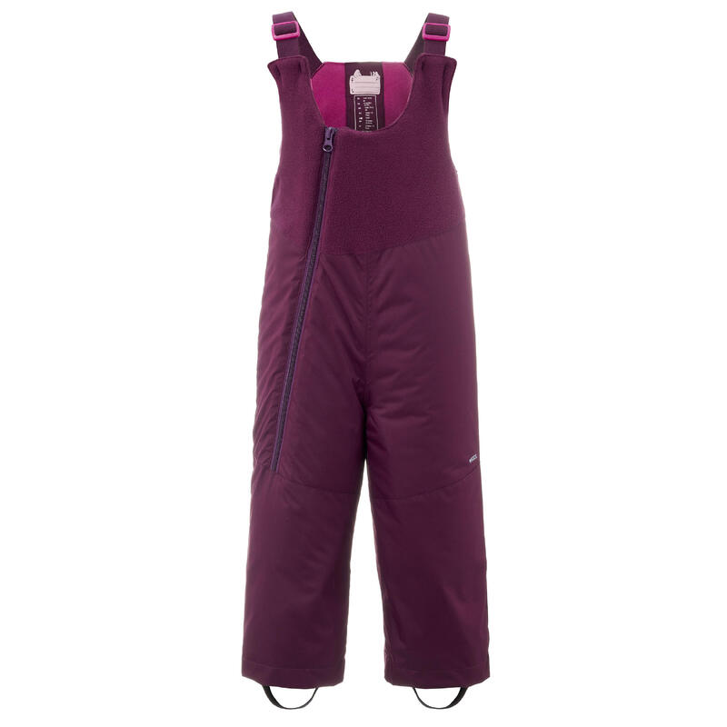 SALOPETTE SKI BÉBÉ CHAUDE - 500 WARM - Violette