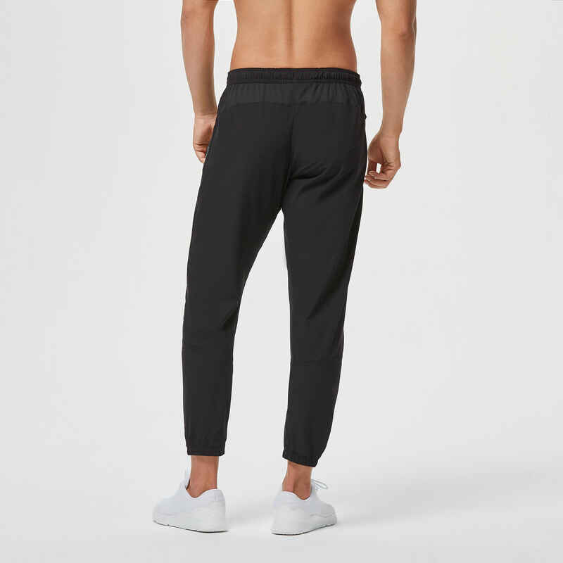Trainingshose Fitness atmungsaktiv Herren schwarz
