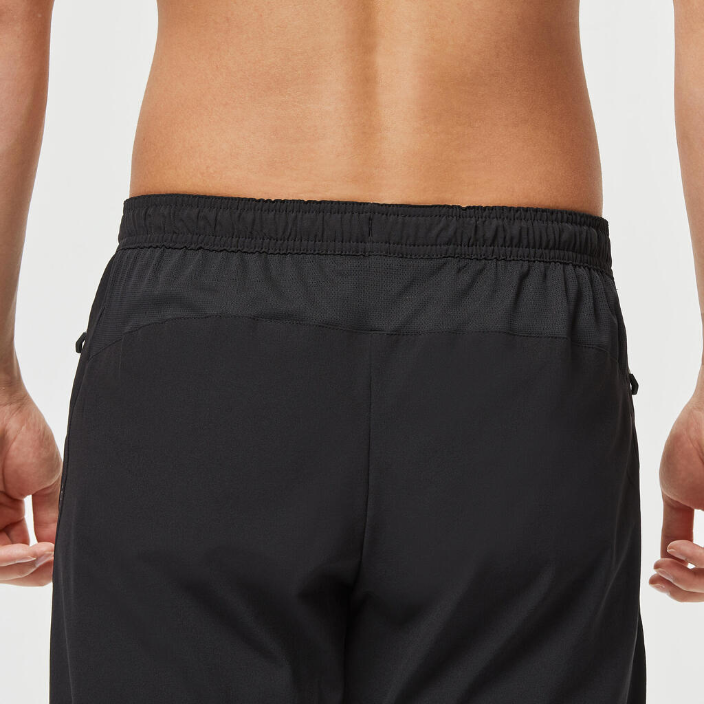 بنطلون لياقة بدنية جيد التهوية للرجال - Fit 500 أسود