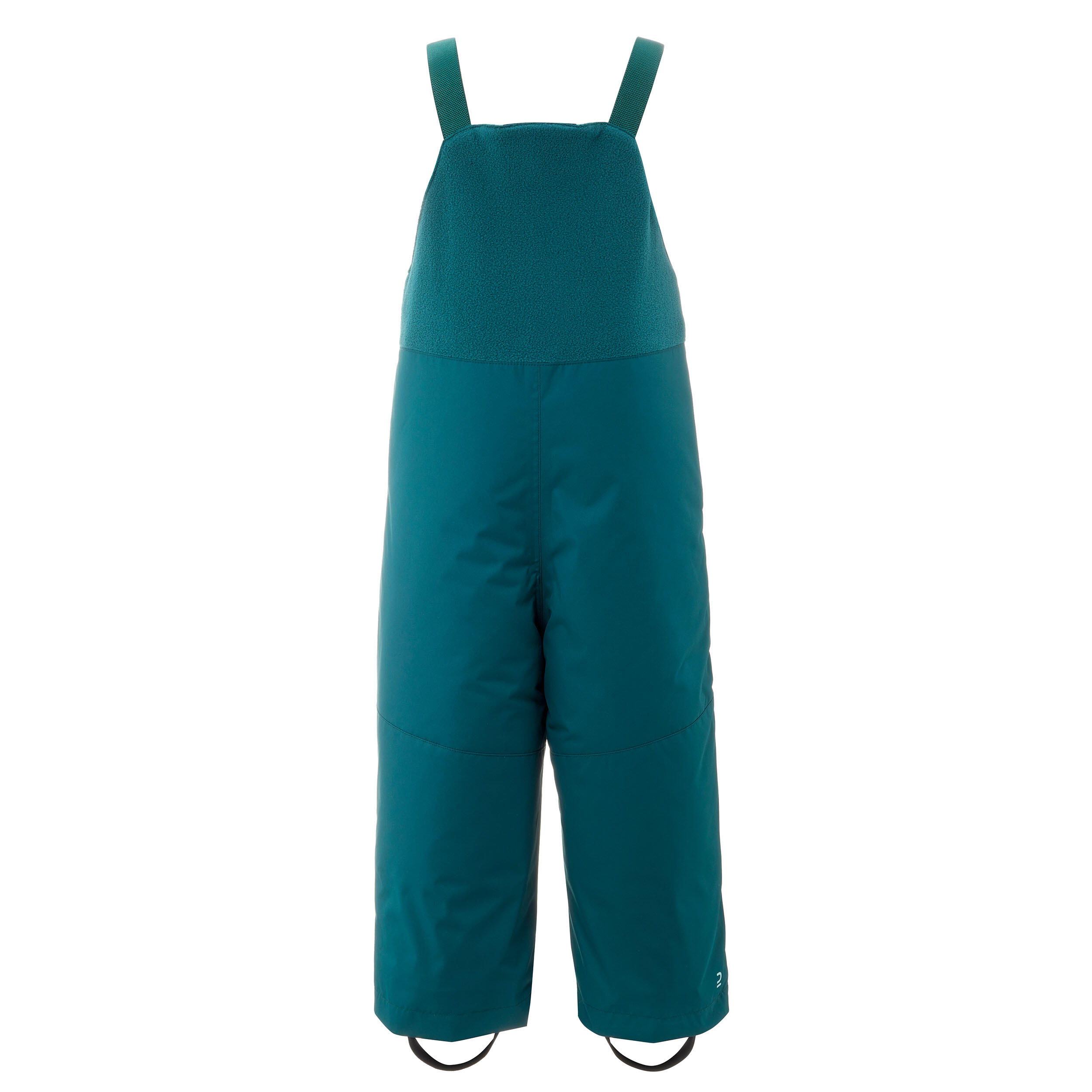 Kids' Winter Bib Pants - Warm Blue - WEDZE