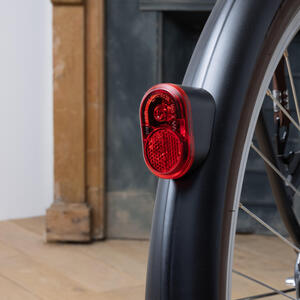 LUZ BICICLETA TRASERA DINAMO LED STEADY NEGRO